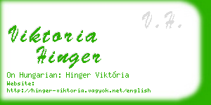 viktoria hinger business card