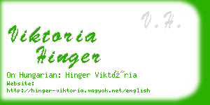 viktoria hinger business card